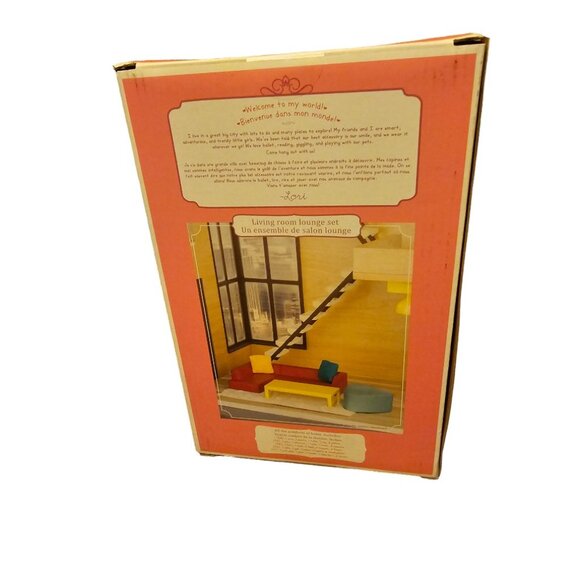 Lori Doll Living Room Lounge Set New In Box  *Dolls not included* - Picture 2 of 3